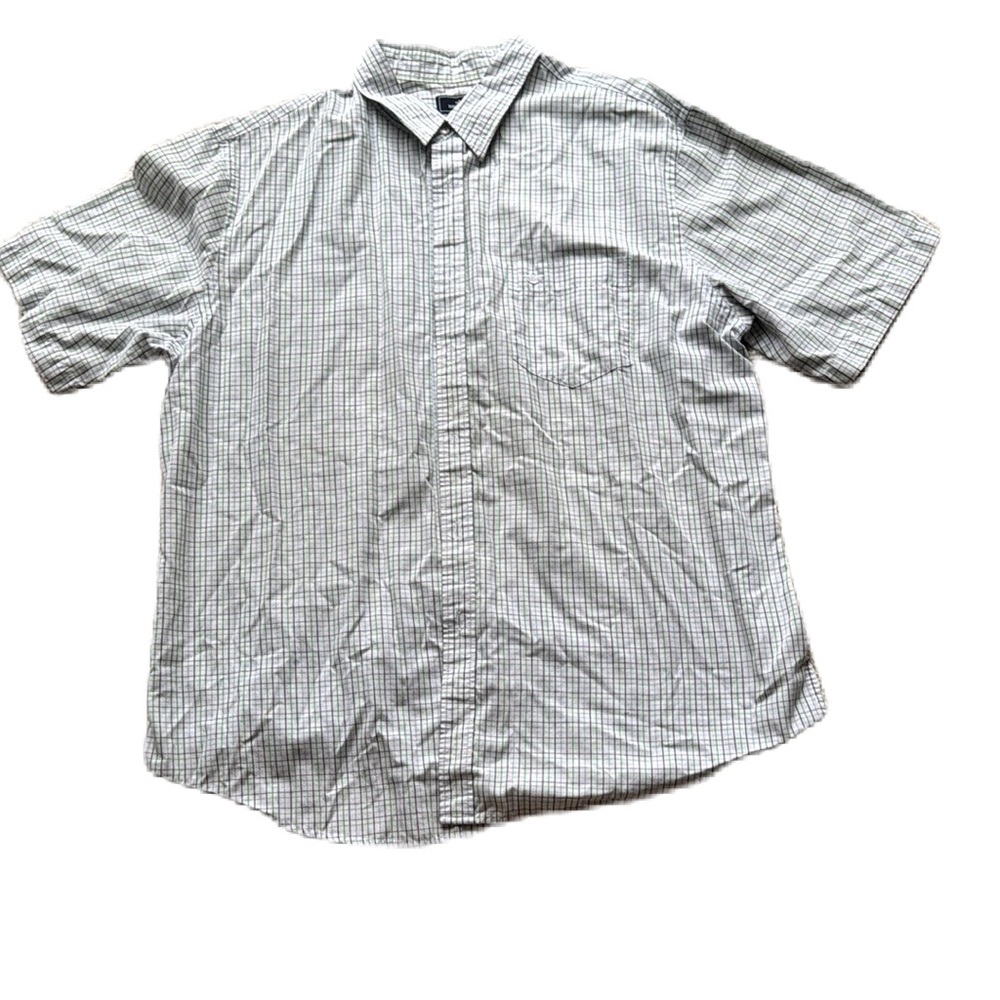 Dockers Blue and White Casual Button Down Shirt